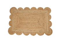 Load image into Gallery viewer, Scalloped Jute Mat