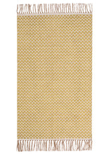 Load image into Gallery viewer, Old gold cotton rug