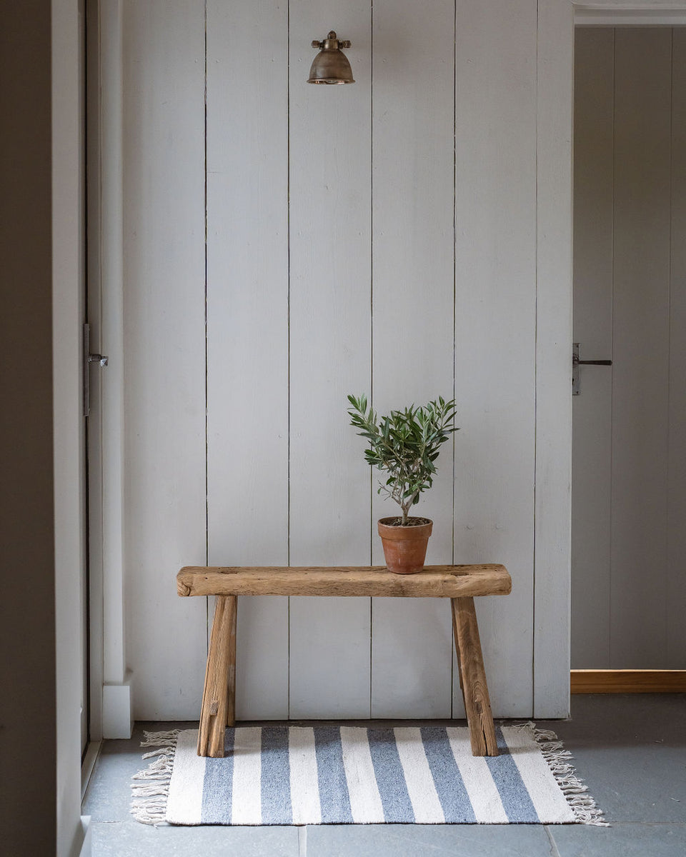 jute and cotton blend rug