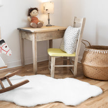 Load image into Gallery viewer, white short haired sheepskin rug