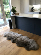 Load image into Gallery viewer, double sheepskin rug in taupe, large sheepskin throw