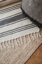 Load image into Gallery viewer, small grey cotton rug