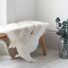 Load image into Gallery viewer, rarebreed white spotted reindeer hide / throw
