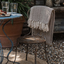 Load image into Gallery viewer, Indoor Outdoor Herringbone Cotton throw
