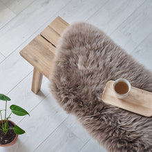 Load image into Gallery viewer, luxury Hand crafted sheepskin rug in taupe