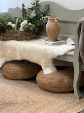 Load image into Gallery viewer, Jute floor pouffe