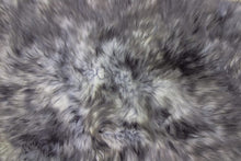 Load image into Gallery viewer, Double sheepskin rug in dark grey