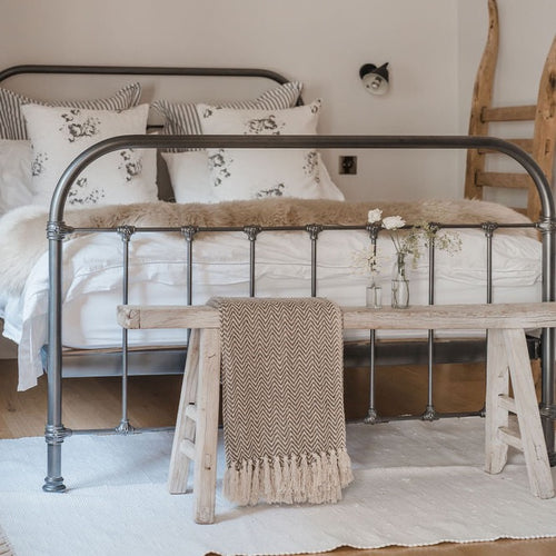 Double sheepskin Rug in Oyster