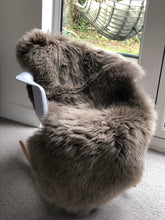 Load image into Gallery viewer, taupe double sheepskin rug,long hair sheepskin rug, fur rug