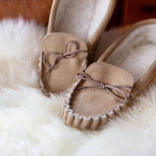 Load image into Gallery viewer, sheepskin slippers, ladies sheepskin slippers, luxury gifts for her, hygge gift sets, Christmas gift