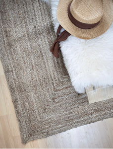 Rectangular Jute Braided Rug