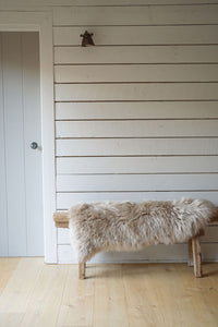 Ethically Crafted Sheepskin Rug in Oyster