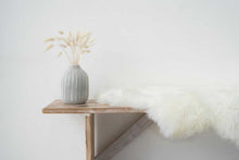Load image into Gallery viewer, Organic lambskin rug, organic sheepskin rug , natural white lambskin rug