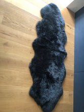 Load image into Gallery viewer, double sheepskin rug in dark grey