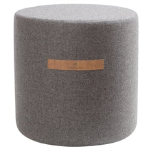 Load image into Gallery viewer, Sara- Round Wool Pouffe in Granite